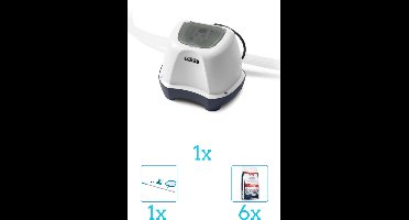 Intex QS400 zoutwatersysteem - Zwembaden tot 17.413 liter inclusief Zwembadzout (6 stuks) - Schoonmaakset