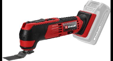 Einhell Accu Multitool TE-MG 18/1 Li Solo - Power X-Change - 18 V/Li-ion - Incl. 9x schuurpapier en 3 verschillende zaagbladen - Excl. accu en lader
