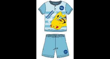 Pokemon shortama - Maat 104 - Blauw - Pokémon Pikachu - Pyjama