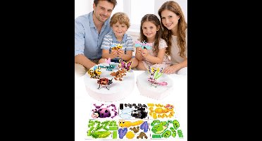 30 stuks 3D-puzzels voor kinderen, educatieve 3D-dierenpuzzels, creatieve insectenpuzzel van papier, prijsjes voor in de klas, cadeautjes voor een kinderfeestje, willekeurige stijl - (insect)