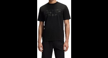 Boss Heren T-Shirt Zwart 50559363/001 Ts Globe Logopattern