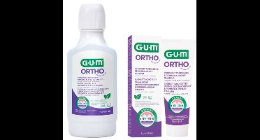 GUM Ortho Voordeelpakket - Tandpasta + Mondwater
