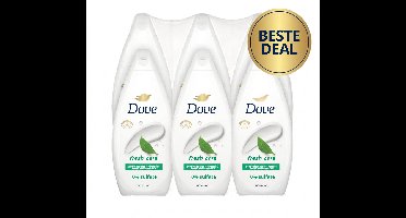 Dove Fresh Care Douchegel - 6-Pak Voordeelverpakking - 0% Sulfaat (SLES) - Verfrissende Reiniging & Hydratatie - 6 x 250ml