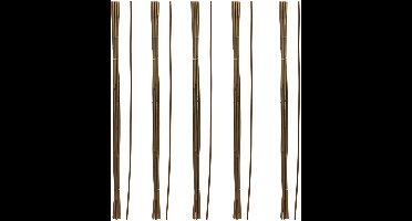 Pro Garden Plantenstokken - 50x - bamboe - H118 cm - plantensteun - bamboestokken/tonkinstokken