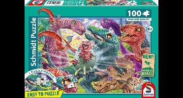 Schmidt - Legpuzzel - Kleine Dino’s Grote Avonturen - 100 stukjes - Kinderen - vanaf 6 jaar