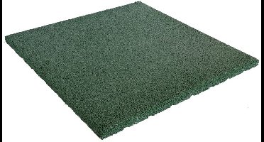Rubber tegels 20 mm - 0.5 m² (2 tegels van 50 x 50 cm) - Groen
