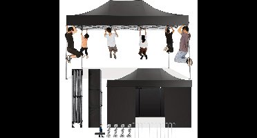 Partytent – Buiten Tent – Tuinkamer – Schaduw Tent – Pop-Up – 3x4,5 Meter – Stevig Alloy Frame