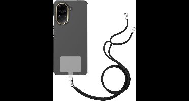 Just in Case hoesje met koord geschikt voor Xiaomi Redmi A5 Hoesje met Koord - Flexibele Case - Transparant