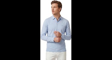 Hugo Boss polo lange mouw lichtblauw