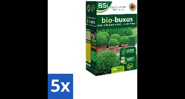 BSI – Bio Buxus Meststof – Gezonde Groei & Diepgroene Bladeren – 4 kg (40 m²) - Bulkverpakking - 5 stuks