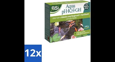 BSI – Aqua pH KH GH – Waterbalans Verbeteraar – 600 g - Voordeelverpakking - 12 stuks