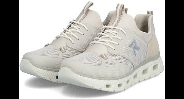 Rieker Dames Slippers Sneaker Vegan MemoSoft Elastisch M6078-60 Beige