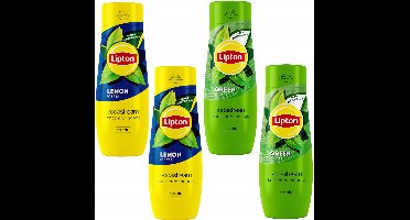 SodaStream - Lipton Ice Tea Set - 440 ml - Lemon en Groene Thee - Koolzuurhoudend