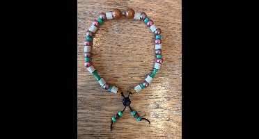 Anti-teken/vlooien kralenketting-EM kralen-38/45cm-Beer-in leuke kadoverpakking