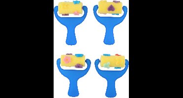 Verfroller met patronen, 4st.