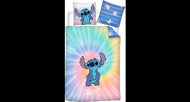 Disney Lilo & Stitch Dekbedovertrek Colourful - Eenpersoons - 140 x 200 / 65 x 65 cm - Polykatoen