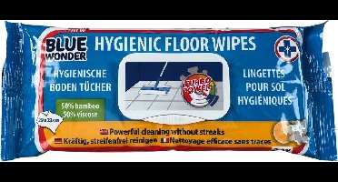 Blue wonder hygiënische vloerdoekjes -1X 20 stuks- Reinigingsdoekjes- Allesreinigerdoekjes- Vloerreiniging