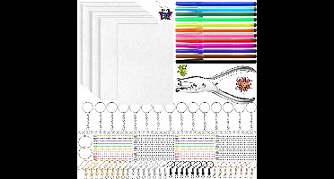 12 Stuks Krimpfolie Vellen Knutselpakket - 20 X 14.5cm - Krimp Folie Vel - Krimpie Dinkie Dimpie Knutselen Knutselpapier -Vellen Set - DIY Pakket Spullen voor Jongens, Meisjes - Knutselkoffer Sieraden Maken Oorbellen, Sleutelhangers Armbandjes
