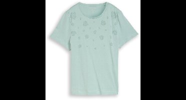 Tom Tailor - T-shirt met print - Maat XXXL - blue haze