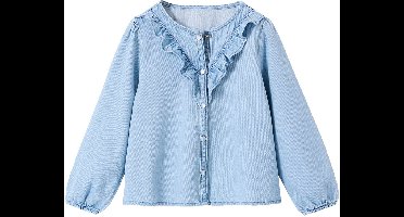 Vertbaudet Denim katoenen meisjesblouse