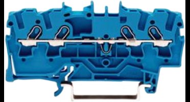 Wago 2001-1404 WAG 4-DR-FM KLEM BLAUW per 100