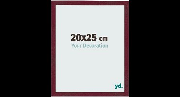 Your Decoration - Fotolijst 20x25 cm - MDF - Wijnrood Geveegd - Bologna