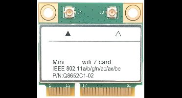 Dailygoods - Dual Band WiFi7 Netwerkkaart met Bluetooth 5.4 voor Laptops