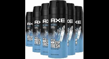 6x Axe Deodorant Bodyspray Ice Chill 150 ml
