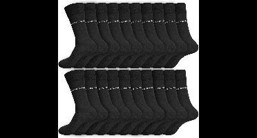 Pierre Cardin® - Herensokken Katoen - Normale Sokken - Multi Pack - 20 Paar - Maat 40/46 - Zwart