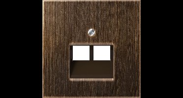 Antieke Messing Dubbele UAE Netwerk Socket Afdekking Plaat - ME2969-2UAAT - E3WJ3