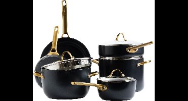 Greenpan Padova Pannenset 6-delig - Zwart