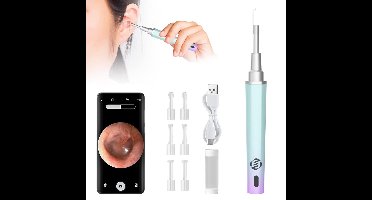 Equivera Oorsmeer Verwijderaar - Oorsmeer Verwijderaar - Oorreiniger - Oorsmeerverwijderaar met Camera - Oorreiniger met Camera - Oorreinigingsset