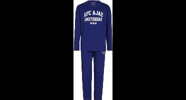 Ajax Pyjama | Blauw | Maat 116/122 | Lange mouw | 100% katoen