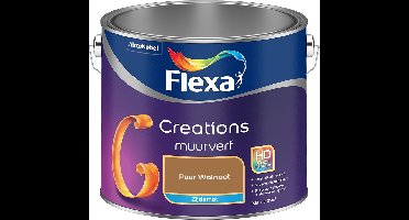 Flexa - Creations Muurverf Zijdemat - Puur Walnoot - Mengverf - 2.5 L