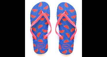 Watermeloen slippers blauw - maat 39