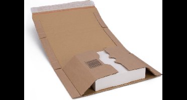 Boekverpakking 335 x 275 x 0-80 mm bruin (c4+) | 25 stuks