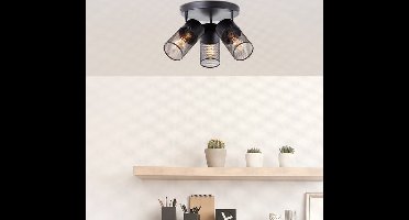 Brilliant Kamolo - Plafondspot - Zwart