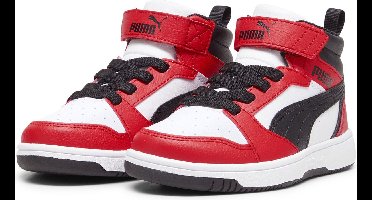 PUMA Puma Rebound V6 Mid AC+ PS Unisex Sneakers - PUMA White-PUMA Black-For All Time Red