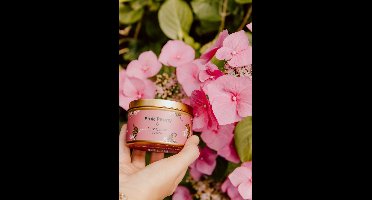 Luxe geurkaars - geschenk - cadeau - kerst - quote Good vibrations only - met kristallen