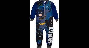 Batman - Onesie - Maat 98/104 - Blauw - Bat-Man - Pyjama
