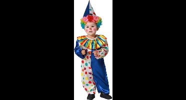 Atosa Verkleed set voor peuters - clowntje - multi kleuren - 2-delig - carnaval verkleedkleding 12-24 mnd