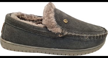 Warmbat Grizzly Suede Heren Sloffen - Grijs