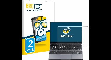 BROTECT - Screenprotector voor Chuwi MiniBook X - Folie Beschermfolie transparant 2 Stuks