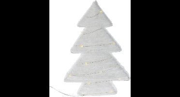 Decoratieve boom van stof met LED, 30 cm