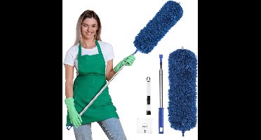 ApexArte® Telescopische Plumeau - Ragebol – Uitschuifbaar - Blauw