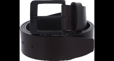 BOSS Leren Riem Jemio-B Sz40 Leather Belt W110 Dark Brown Donkerbruin