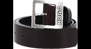 HUGO Riem Gabe Sz35 Leather Belt W80 Dark Brown Donkerbruin