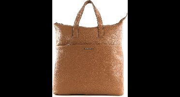 MANDARINA DUCK Leren Rugzak met laptopvak Mellow Urban Backpack Indian Tan Bruine
