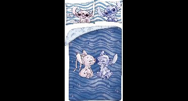 Stitch Dekbedovertrek Angel & Stitch 140 x 200 cm - katoen