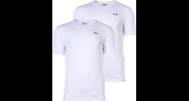 Fila Kurzarmshirt Brod Tee / Double Pack Bright White-Bright White-M